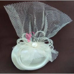 Voaleta pentru decor par cu clema de prindere VTL007CC - Crem